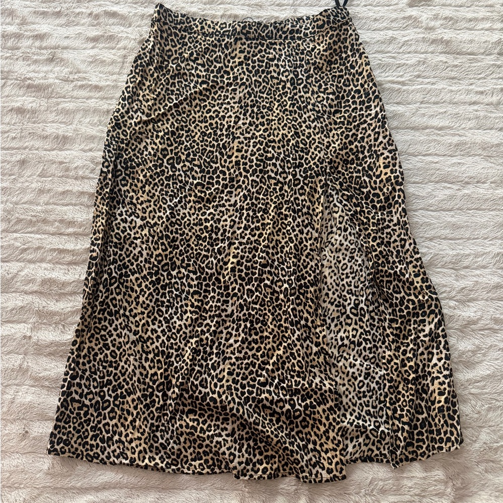 Motel Leopard A-Line Skirt